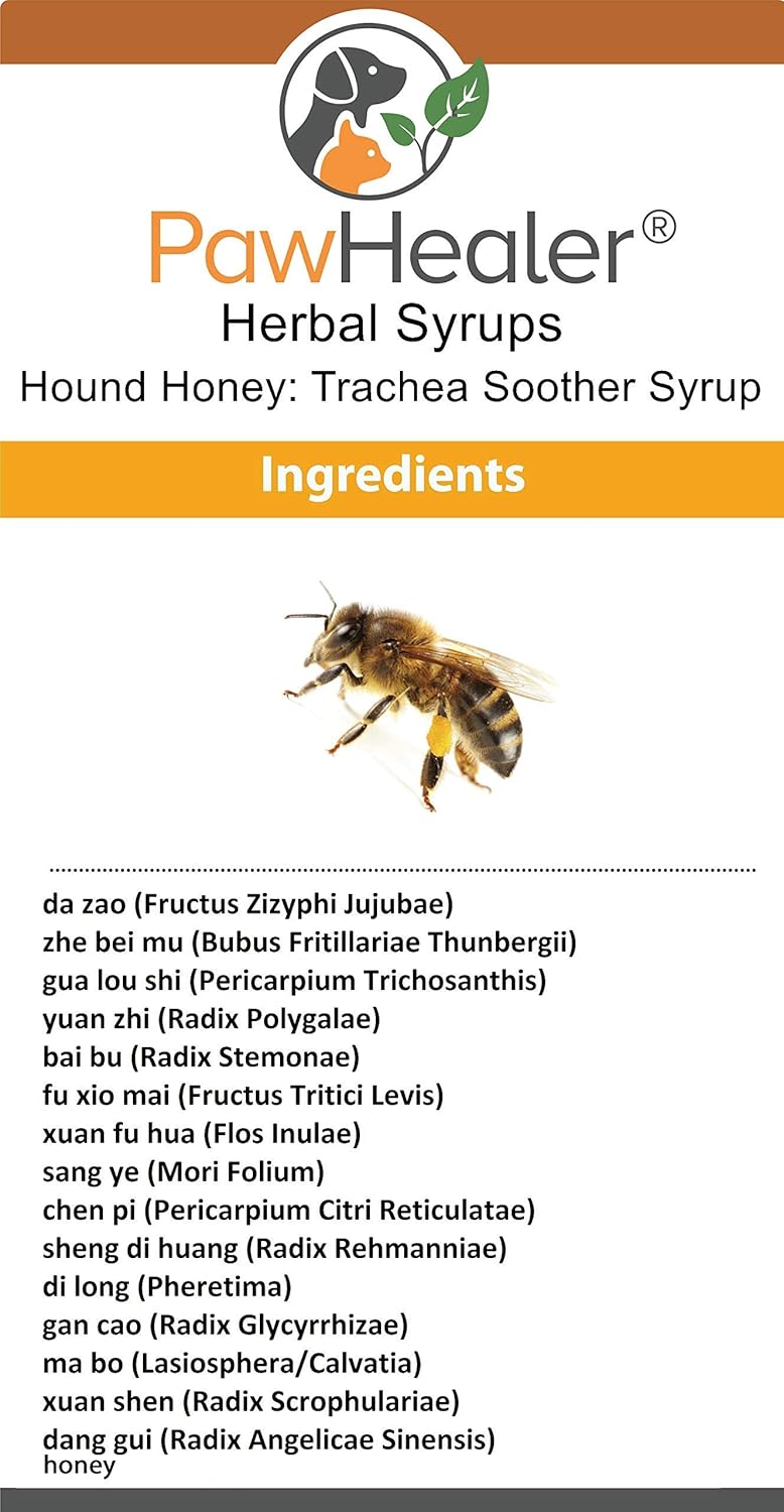PawHealer® Hound Honey: Jarabe Natural para la Tráquea - 150 ml