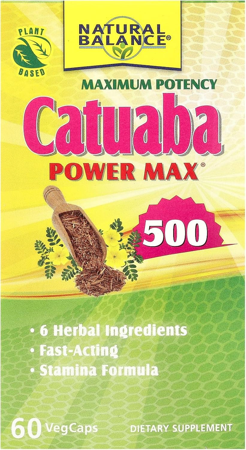 Natural Balance Maximum Potency Catuaba Power Max® 500, 60 VegCaps