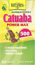 Natural Balance Maximum Potency Catuaba Power Max® 500, 60 VegCaps