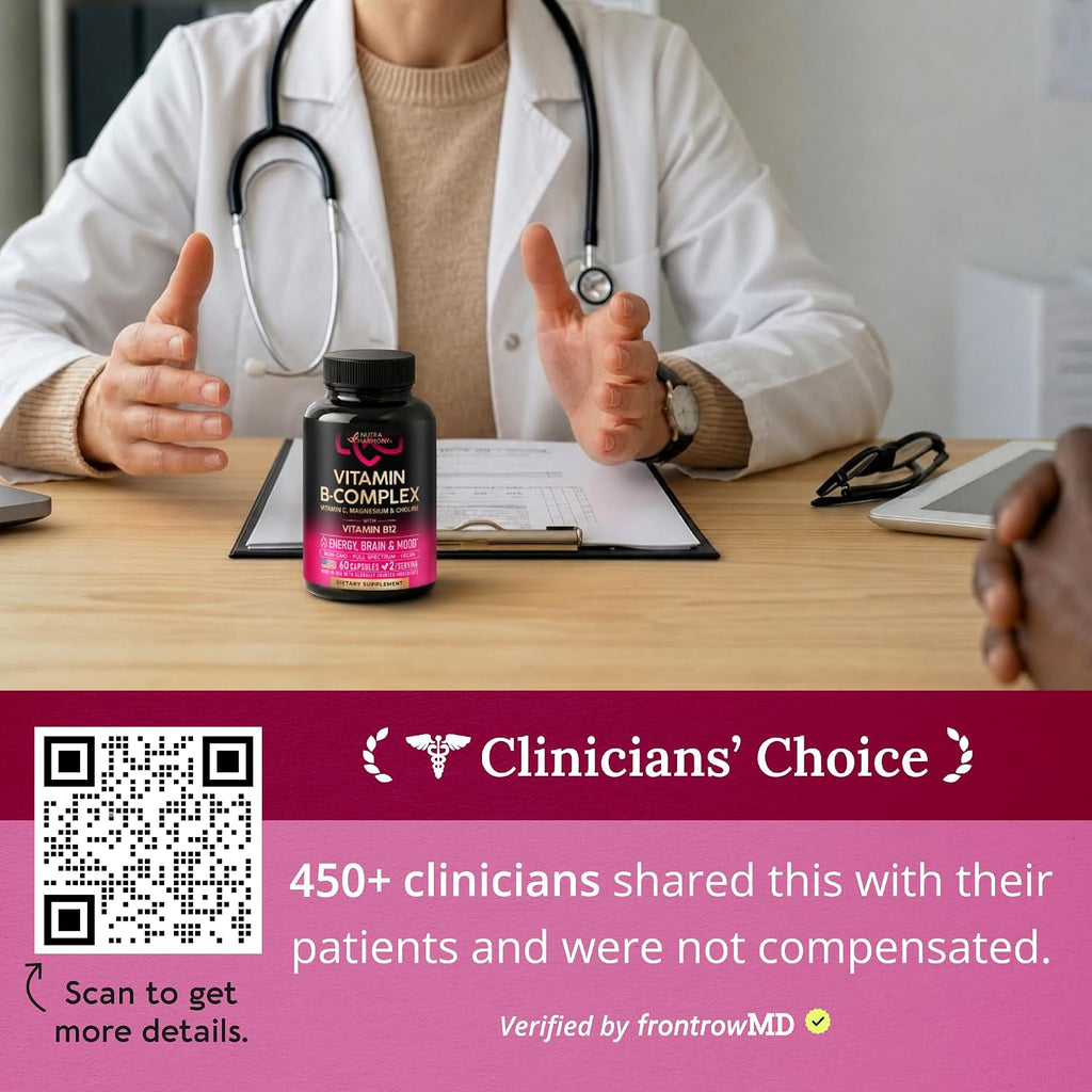 NUTRAHARMONY Complejo Vitamínico B 11-in-1 - 60 Cápsulas Veganas