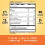 Airborne Immune Support Gummies, Orange Flavor, 63 Count – 750 mg Vitamin C + Vitamins A, D & E + Zinc, Selenium & Manganese | Herbal Blend | Natural Flavor
