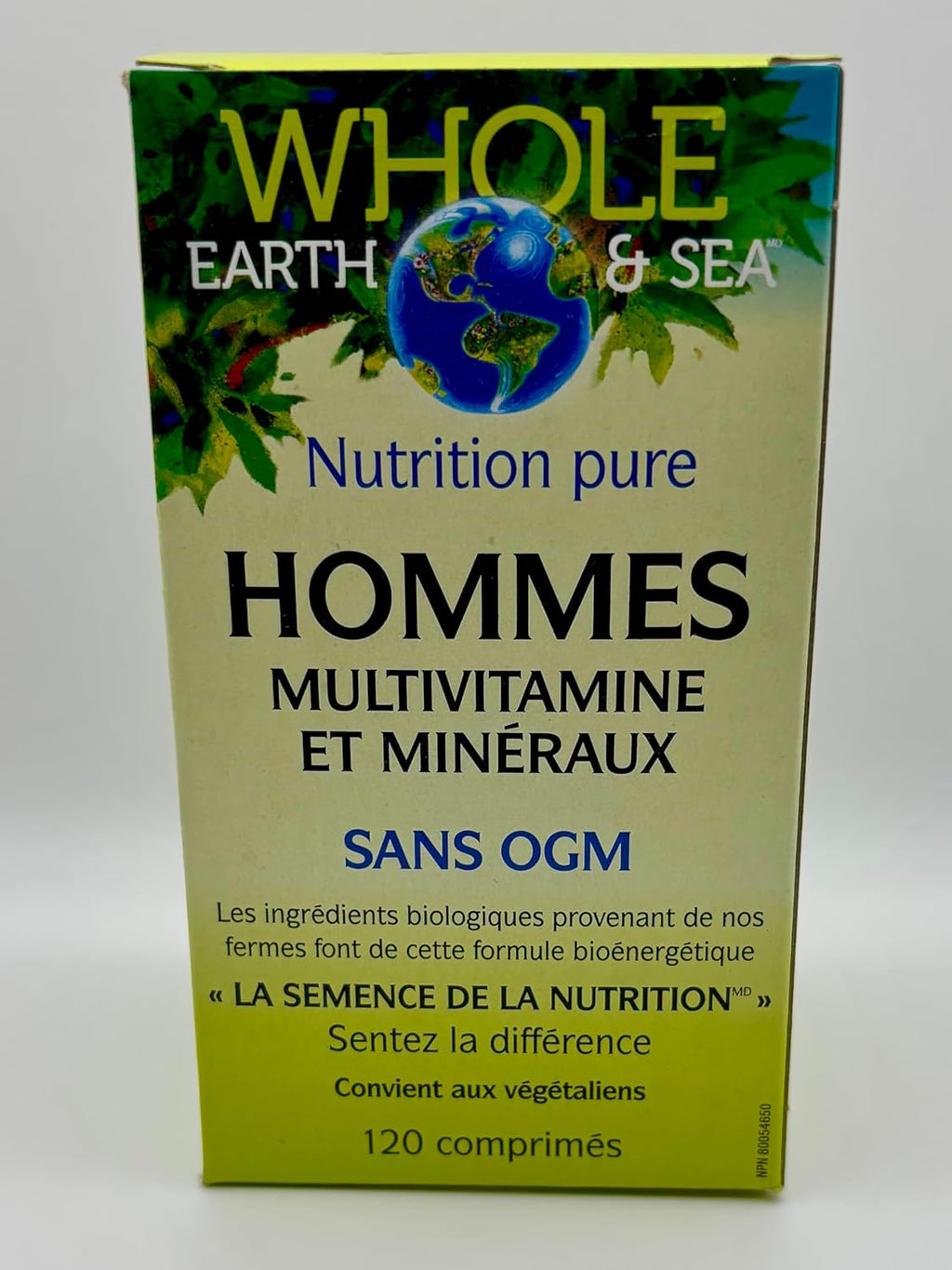 Natural Factors Whole Earth & Sea Multivitamínico y Mineral para Hombres - 120 Comprimidos (60 Dosis)