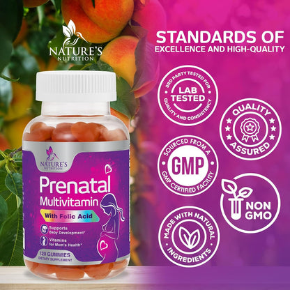 Vitaminas Prenatales en Gominolas con Ácido – Vitamina C: Favorece la formación normal de colágeno y la protección – Image 4
