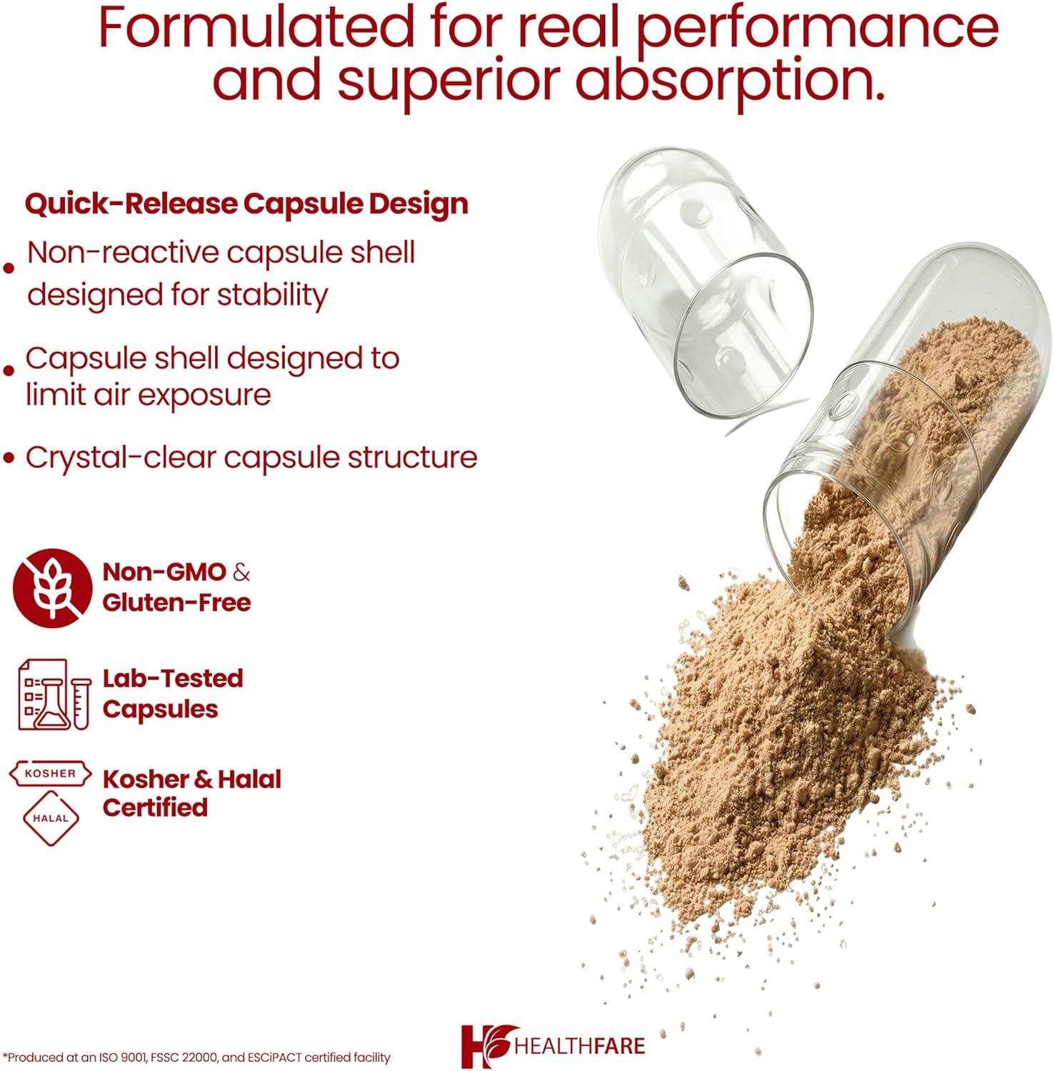 Healthfare Suplemento de Rusco (Butcher's Broom) | 120 Cápsulas Vegetales | Extracto 2400mg