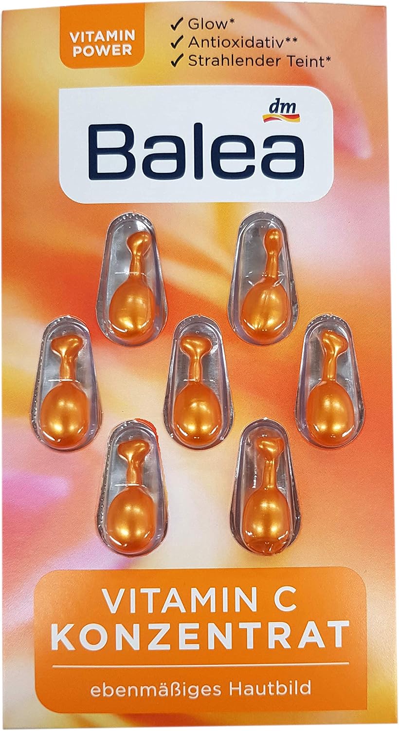 Balea 3 x Concentrado de Vitamina C, 3 x 7 Cápsulas (21 Aplicaciones)