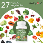 Fruits & Veggies Formula - 27 Alimentos Integrales Ecológicos - 150 Cápsulas (75 Dosis)