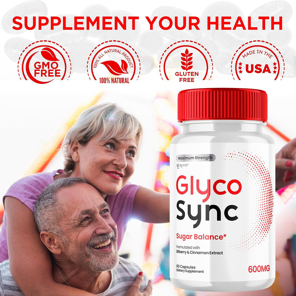 Glyco Sync Cápsulas (3 Pack) - Fórmula Avanzada de Equilibrio y Apoyo Articular con Ingredientes Naturales para Hombres y Mujeres, 180 Cápsulas
