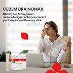 CEDEM Switzerland BRAINOMAX 20 Sticks de Polvo, Suplemento Nootrópico Sabor Cereza-Vainilla