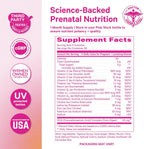 Pink Stork Premium Prenatal Gummy – Gominolas prenatales veganas con DHA de algas y folato metilado (60 unidades, 30 días)