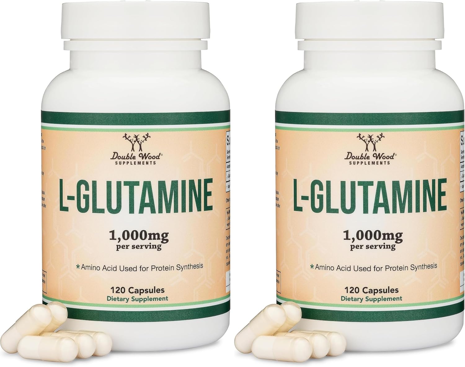 L-Glutamina en Cápsulas - 1000mg por Ración (120 Cápsulas)