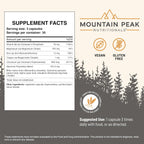 Mountain Peak Nutritionals Glycemic Formula - Suplemento de Apoyo Metabólico - 90 Cápsulas Vegetales
