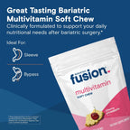 Bariatric Fusion Multivitamínico Masticable Bariátrico - Sabor Piña Cereza - 60 Unidades