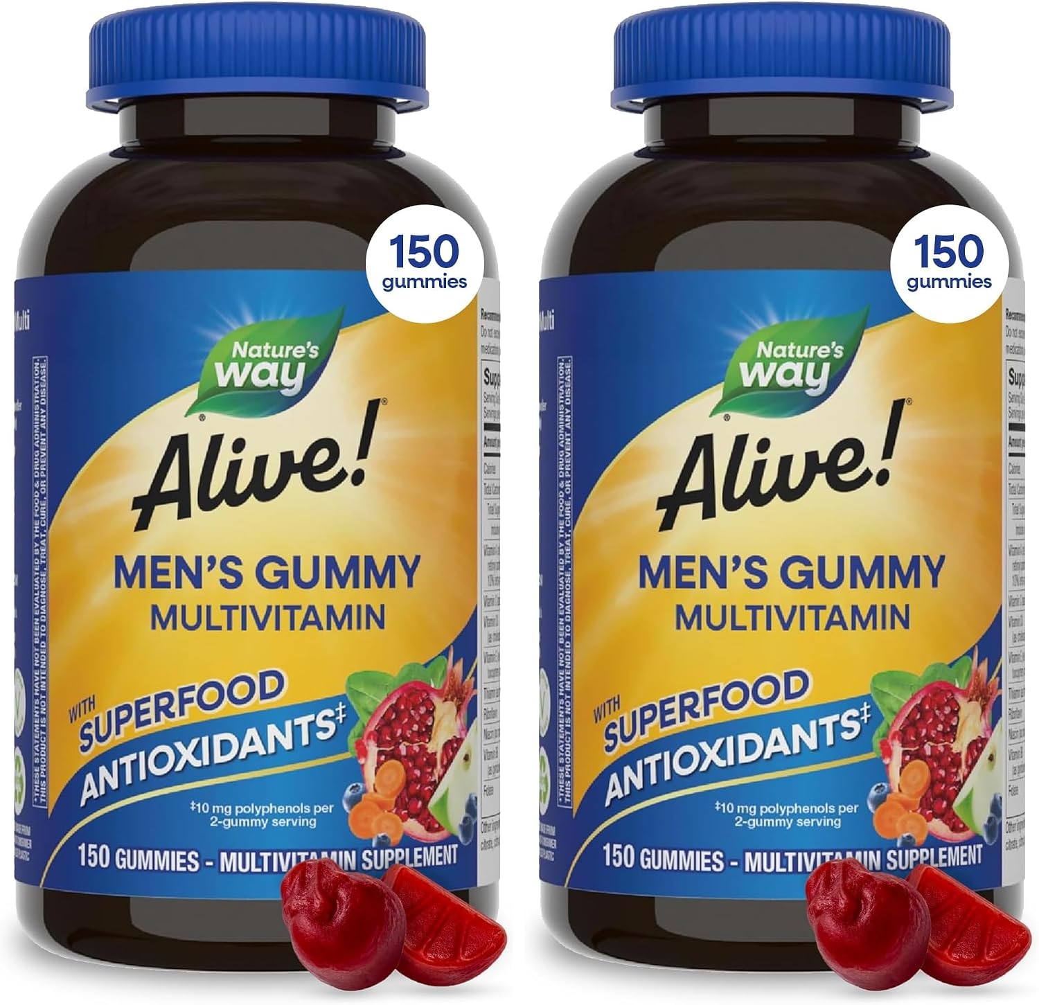Nature's Way Alive! Multivitamínico para Hombres en Gominolas, 150 unidades