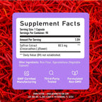 Suplemento de Azafrán 88.5mg | Extracto Puro de Crocus Sativus | 90 Cápsulas (3 Meses)