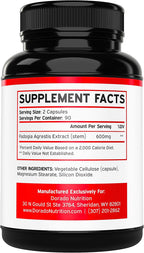 Fadogia Agrestis 600mg Extracto - 180 Cápsulas - Máxima Potencia - Vegano, Sin Gluten