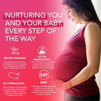 Gominolas Prenatales para Mujeres con DHA, Folato, Vitaminas B, C, D | PLANT.O NUTRITION
