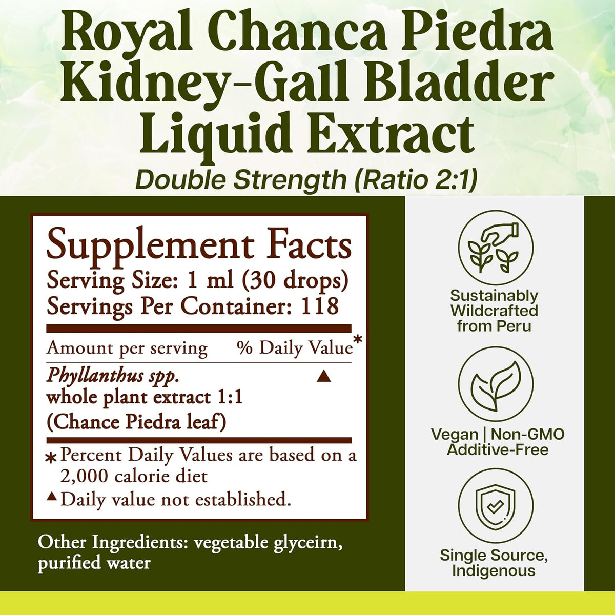 Royal Chanca Piedra – Extracto Líquido 4 oz – Apoyo Renal y Vesical – Image 3