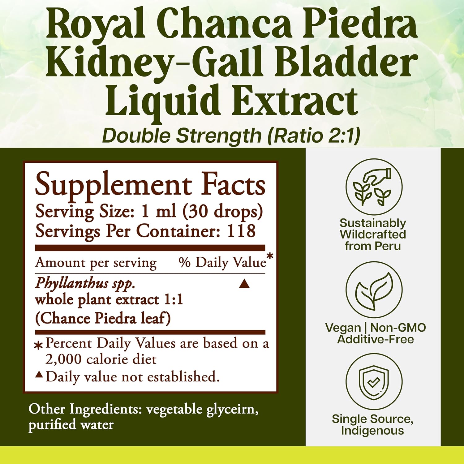 Royal Chanca Piedra – Extracto Líquido 4 oz – Apoyo Renal y Vesical