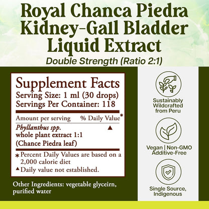 Royal Chanca Piedra – Extracto Líquido 4 oz – Apoyo Renal y Vesical – Image 3