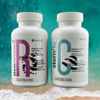 StemRelease3 & StemFlo Combo Pack | Apoyo a la Renovación de Células Madre, Circulación y Salud Cardiovascular | con SE3, Fucoidan, Cúrcuma, Extracto de AFA y Enzimas | 30 Servicios