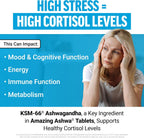Force Factor Amazing Ashwa, KSM-66 Ashwagandha Suplemento para el Estrés, Enfoque, Memoria, Apoyo Inmunitario, con Vitaminas, Minerales y Antioxidantes, 360 Comprimidos (Paquete de 3)