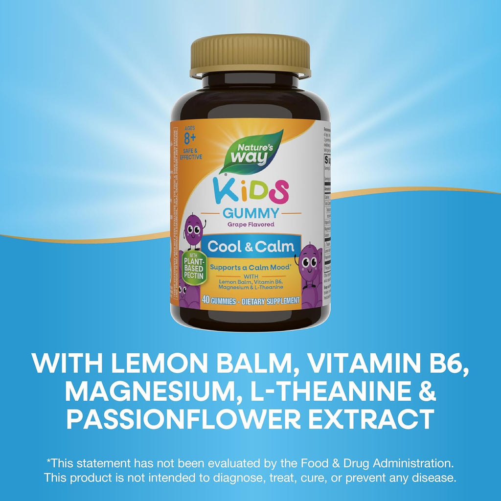 Nature's Way Kids Cool & Calm Gominolas – Calma para niños a partir de 8 años