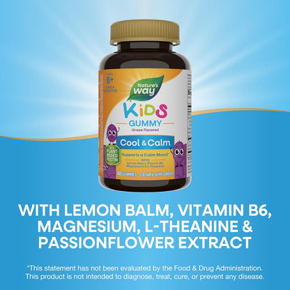 Nature's Way Kids Cool & Calm Gummies, 40 – Melisa (Melissa officinalis): Tradicionalmente utilizada por sus – Image 4