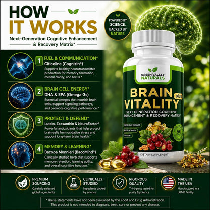 GREEN VALLEY NATURALS Brain Vitality Plus™ – – Lutemax® 2020 (Luteína y Zeaxantina): Estos carotenoides se – Image 4