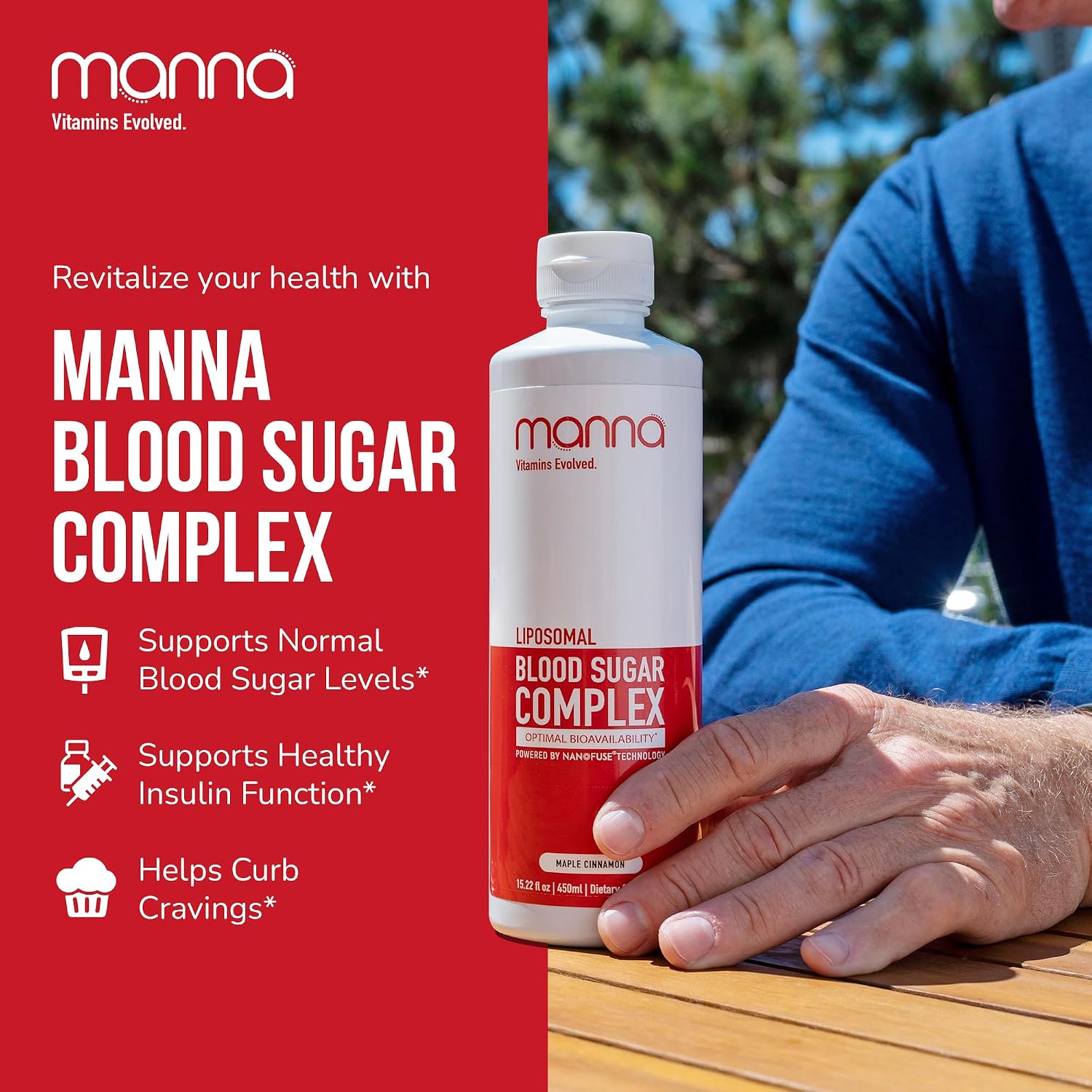 Manna Vitamins Evolved - Complejo Liposomal para el Azúcar en Sangre