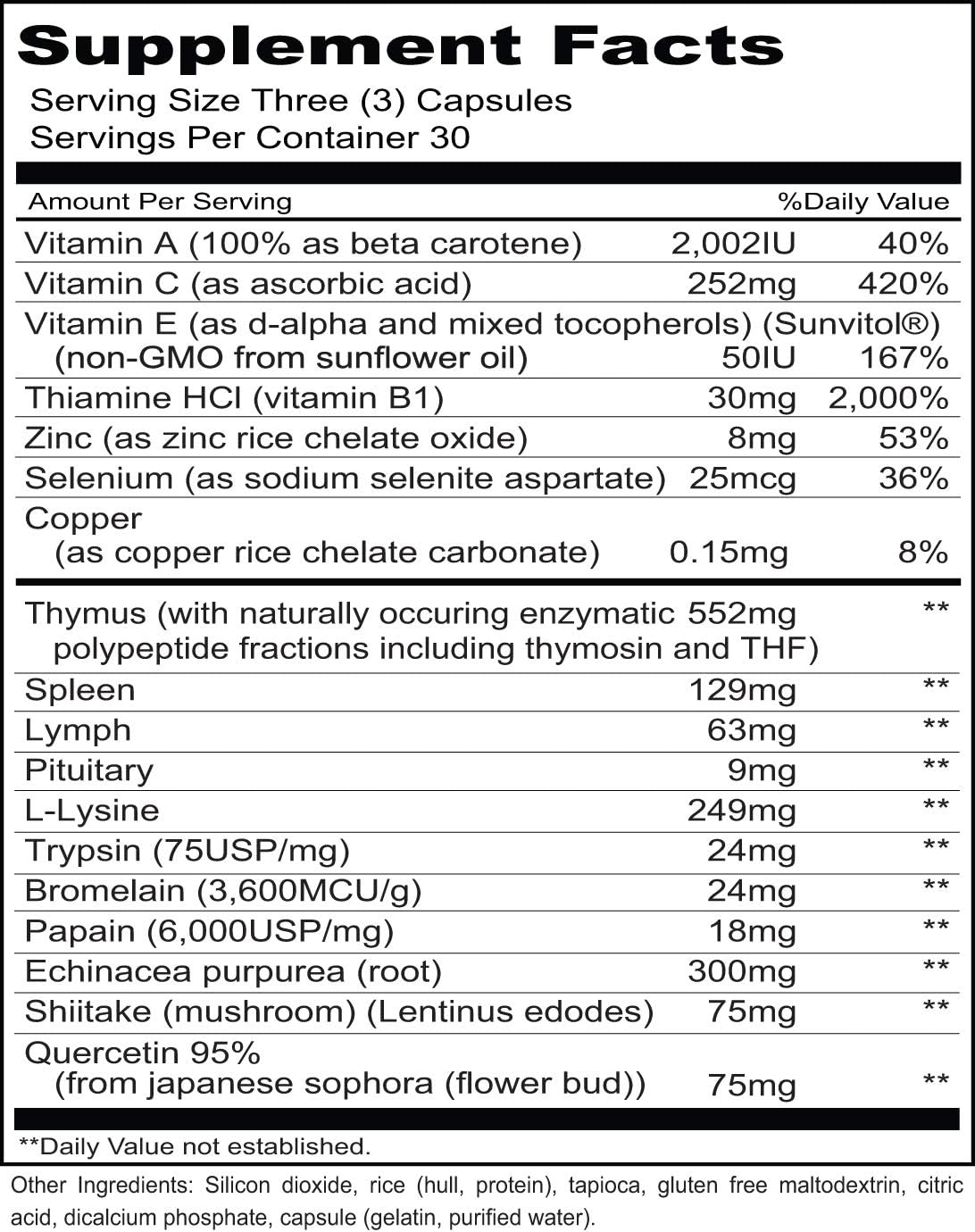 Priority One Vitamins Immuno Caps 90 Cápsulas – Apoyo al Sistema Inmunitario