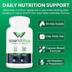 Free Life Labs WoundWorx Nutrition - Apoyo para Cicatrices y Cirugía, 90 cápsulas