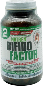 Natren, Bifido Factor sin Lácteos, 60 Cápsulas