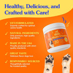 Dr Jay's Romps Multivitamínico para Perros - Colágeno Tipo II - Articulaciones, Piel y Pelo - 30 Chews Blandos