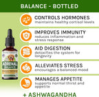 Adrenal Balance para Perros y Gatos - Tratamiento de Cushing con Ashwagandha, Regaliz y Rodiola - Gotas Herbales 60ml
