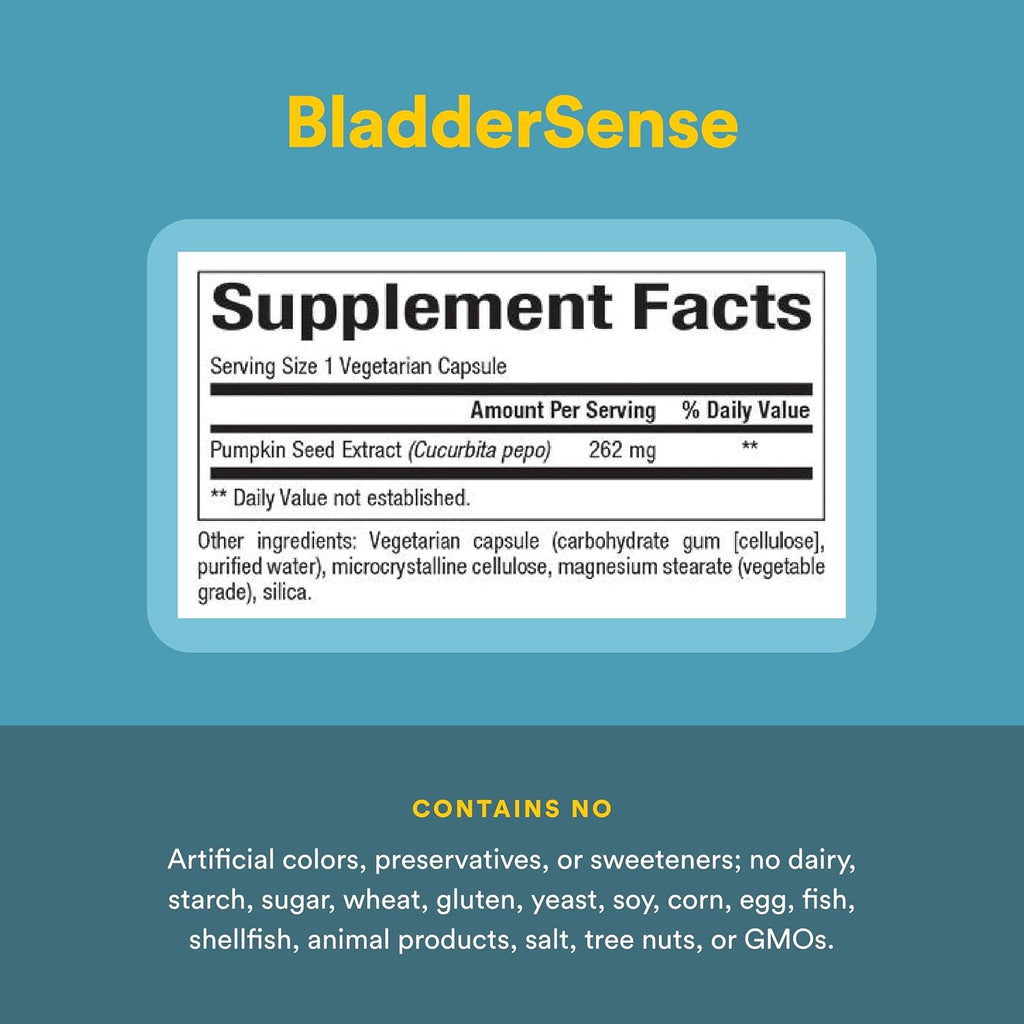 Natural Factors WomenSense BladderSense - Bladder Function Supplement - Pumpkin Seed Extract - Vegan, Gluten-Free - 90 Capsules