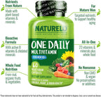 NATURELO Multivitamínico para Hombres 50+ - 60 Cápsulas Vegetales