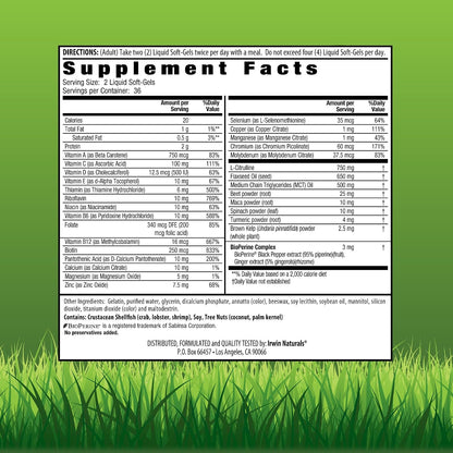 Irwin Naturals Quick Energy RED Liquid-Gel – Remolacha: fuente natural de nitratos que también pueden apoyar la – Image 2