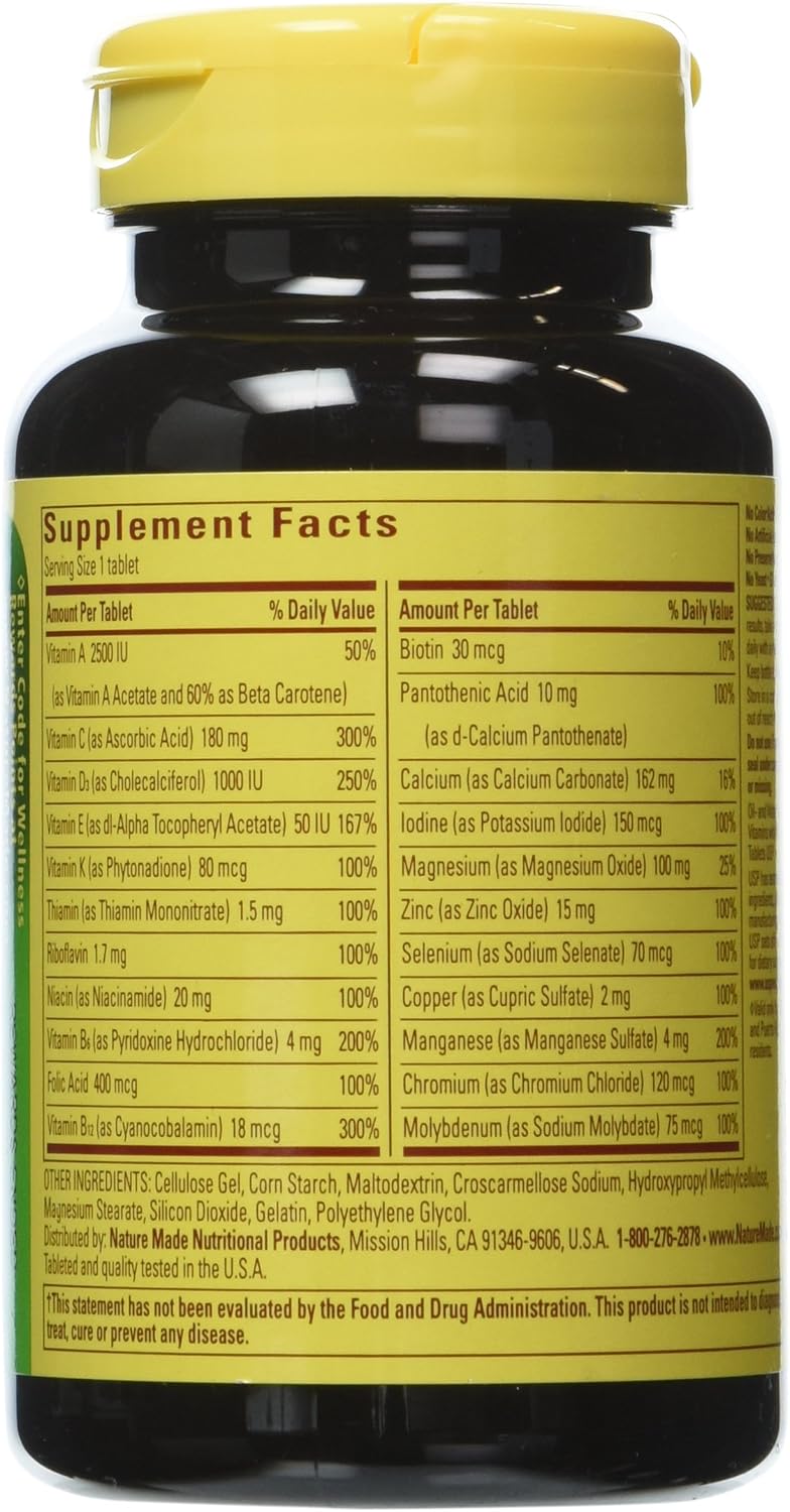 Nature Made Multivitamin for Him - Multivitamin for Men for Daily Nutritional Support, 90 Tablets (Pack of 3)