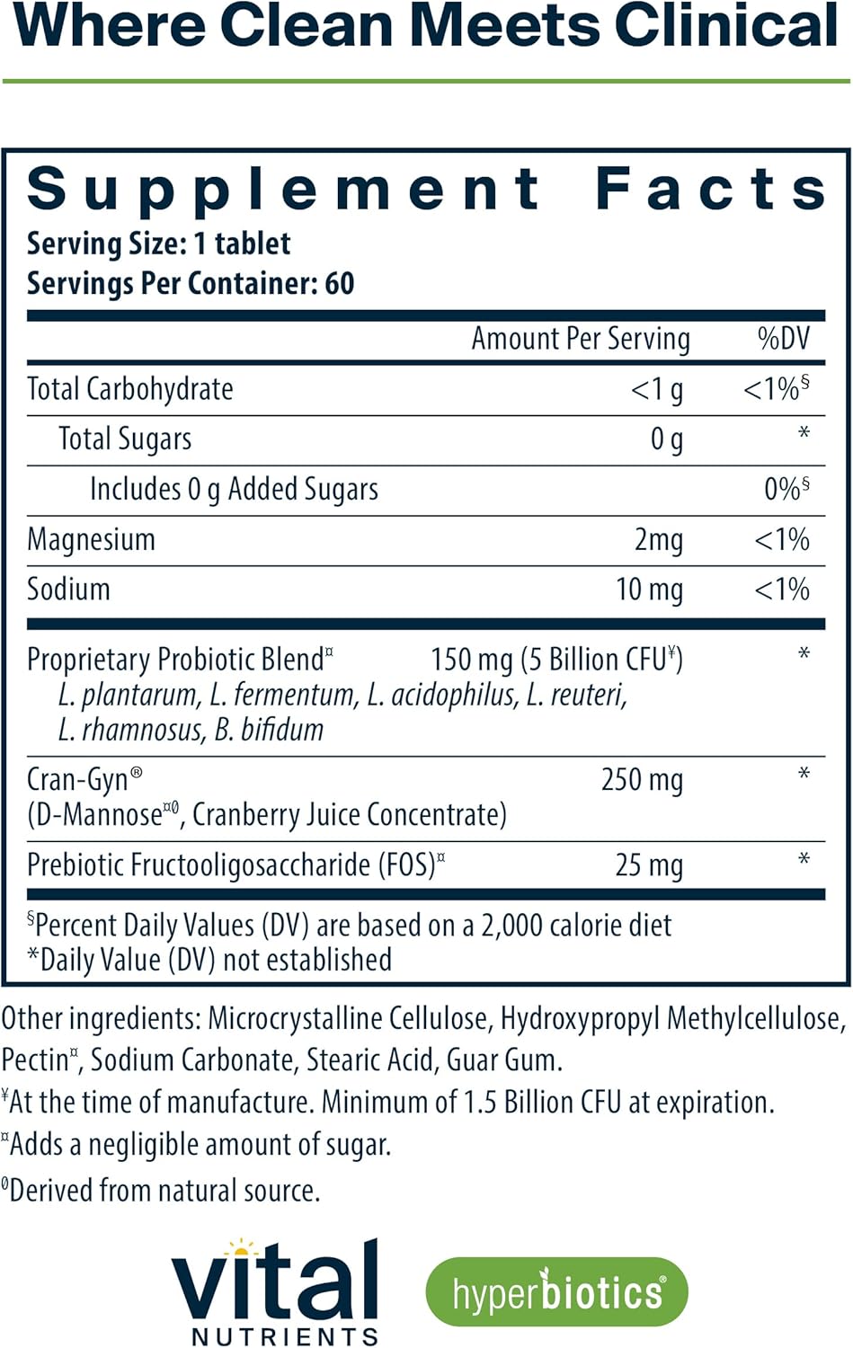 Hyperbiotics Pro Women Probióticos para Mujer | Salud Vaginal y Urinaria | 6 Cepas | 60 Comprimidos Veganos