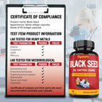 Papnami Premium Aceite de Semillas Negras en Cápsulas Blandas - 90 Cápsulas (3 Meses)
