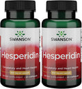 Swanson Hesperidina - Flavonoide Cítrico para la Salud Cardiovascular y Recuperación Muscular - 60 Cápsulas (2 Envases)