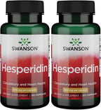 Swanson Hesperidina - Derivado de Cítricos - 60 Cápsulas (3 Envases)