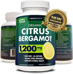 Citrus Bergamot Supplement – 150:1 Extract, 1200mg per Serving, 70% Polyphenols, Italian Sourced, 60 Count, 1 Month Supply, Made in the USA