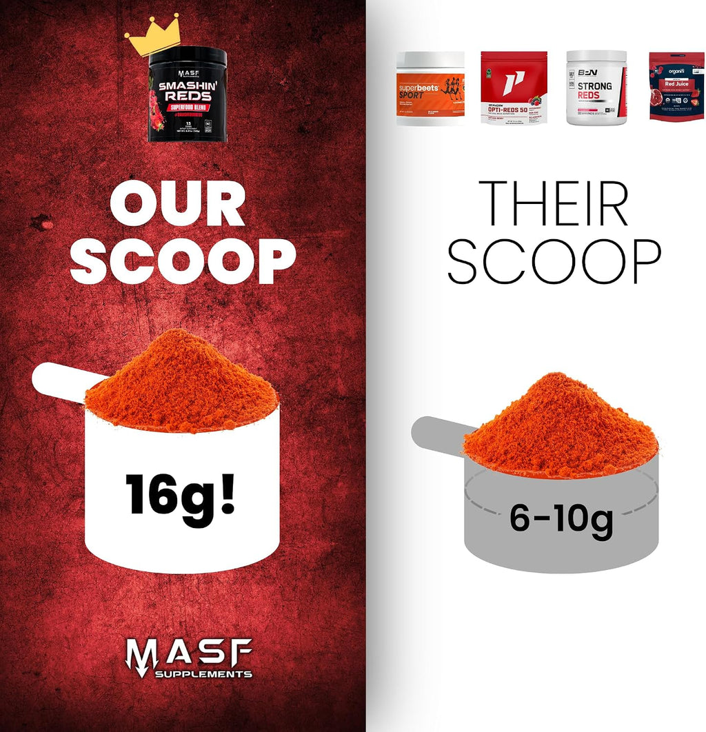MASF Smashin' Reds Superfood Orgánico - 15 Servicios