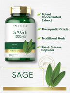 Carlyle Salvia 180 Cápsulas - Complemento Alimenticio de Alta Potencia