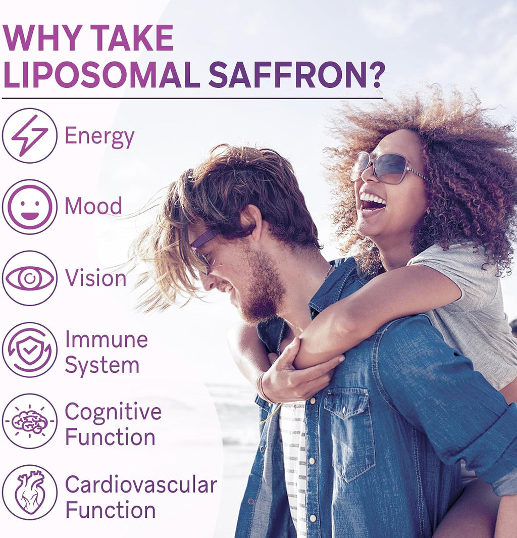 Ulmubra Suplemento de Azafrán Liposomal 88,5 mg – Máxima Absorción, 120 Cápsulas Veganas
