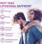 Ulmubra Suplemento de Azafrán Liposomal 88,5 mg – Máxima Absorción, 120 Cápsulas Veganas