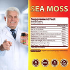 Organic Cadane Irish Sea Moss Extract Cápsulas - 90 cápsulas