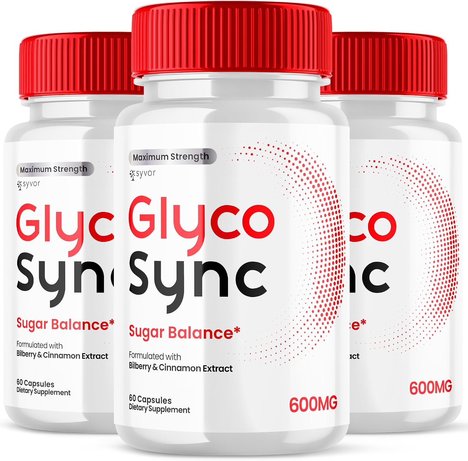 Glyco Sync Cápsulas (3 Pack) - Fórmula Avanzada de Equilibrio y Apoyo Articular con Ingredientes Naturales para Hombres y Mujeres, 180 Cápsulas