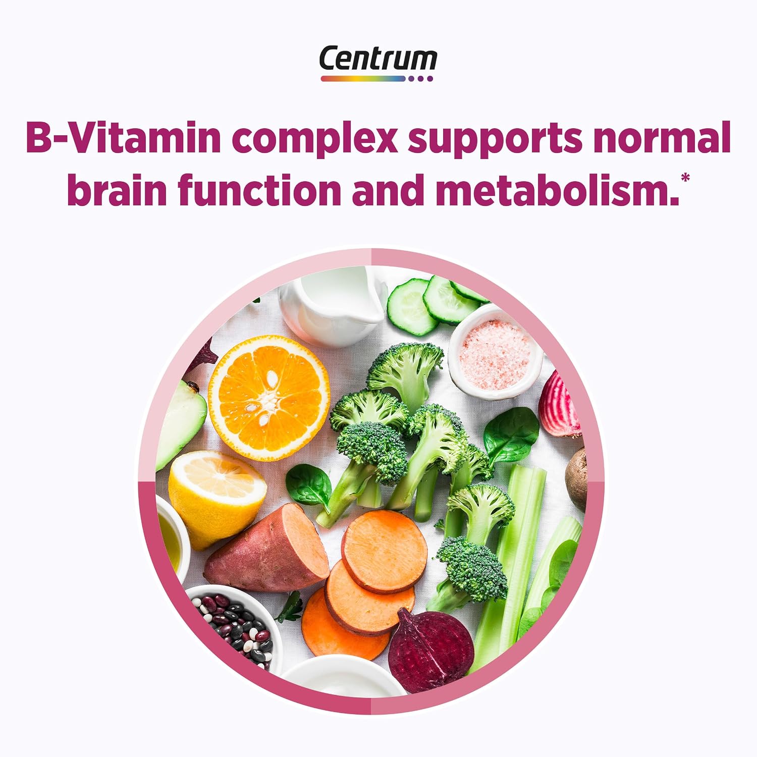 Centrum Menopausia Apoyo Sofocos Multivitamínico Completo con geniVida, 30 Comprimidos